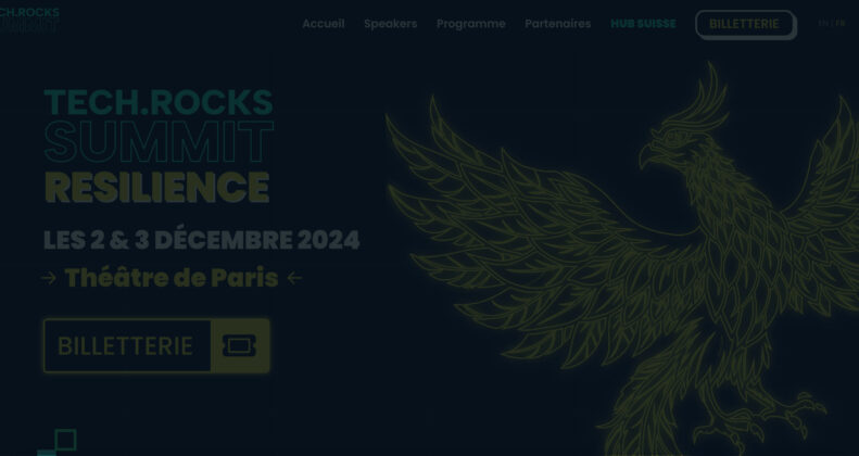 Screenshot du site web du Tech.Rocks Summit 2024